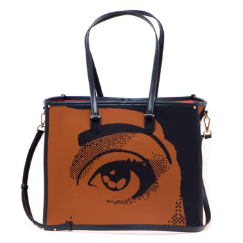 Borsa My Best Bag "Atena" in tessuto jacquard con fantasia Butterly - misura grande - 3