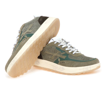 Sneaker Premiata Nous in camoscio e tessuto - 4