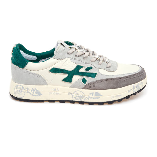 Sneaker Premiata Nous pelle martellata e camoscio