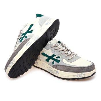 Sneaker Premiata Nous pelle martellata e camoscio - 4