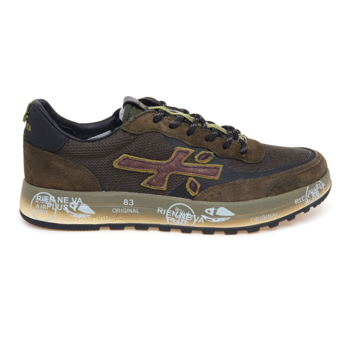 Sneaker Premiata Nous in camoscio e tessuto