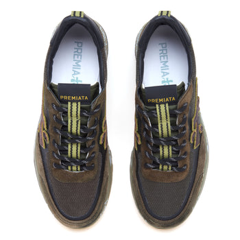 Sneaker Premiata Nous in camoscio e tessuto - 5