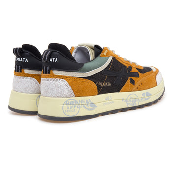 Sneaker Premiata Nous in camoscio spetinato e tessuto - 3