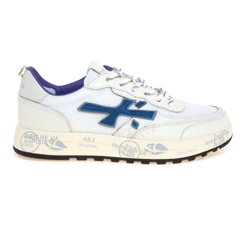 Sneaker Premiata Nous in camoscio e tessuto con logo bicolore