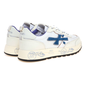 Sneaker Premiata Nous in camoscio e tessuto con logo bicolore - 3