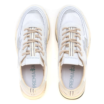 Sneaker Premiata Nous in pelle e tessuto retinato - 5
