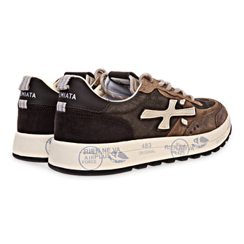 Sneaker Premiata Nous in camoscio e tessuto lavato - 3