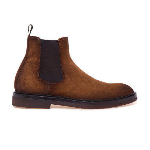 Chelsea boot Officine Creative "Dude Flexi" in camoscio con suola in lattice