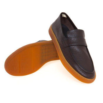 Mocassino Officine Creative Herbie in pelle martellata con suola in lattice - 4