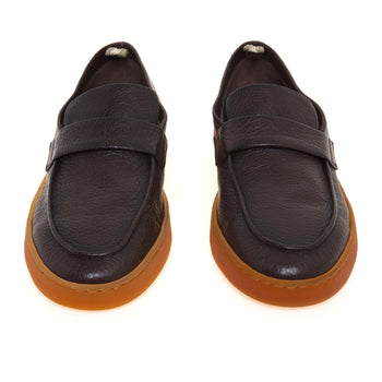 Mocassino Officine Creative Herbie in pelle martellata con suola in lattice - 5
