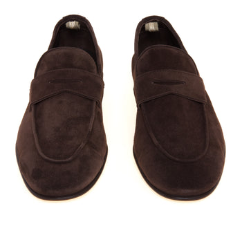 Mocassino penny Officine Creative Oliver in camoscio con suola in cuoio - 5