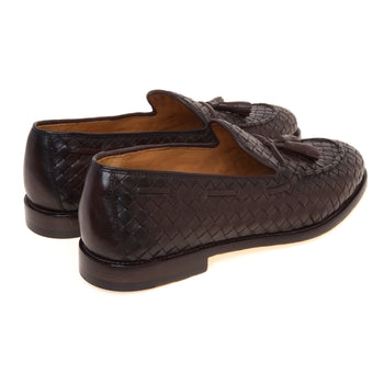 Mocassino tassel Officine Creative in pelle intrecciata aerografata con suola in cuoio - 3