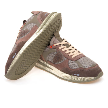 Sneaker Philippe Model Olimpique Running in pelle e tessuto - 4