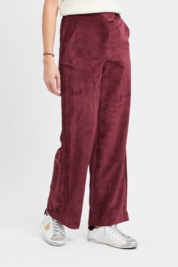 Pantalone a palazzo Dixie in velluto a costine - 4