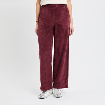 Pantalone a palazzo Dixie in velluto a costine - 7