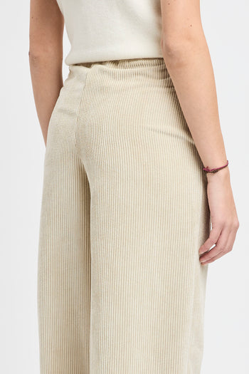 Pantalone a palazzo Dixie in velluto a costine - 7