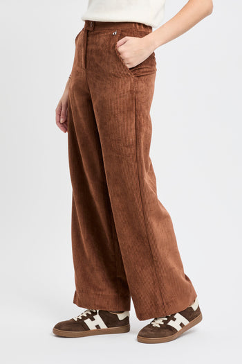 Pantalone a palazzo Dixie in velluto a costine - 3