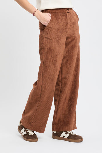 Pantalone a palazzo Dixie in velluto a costine - 5