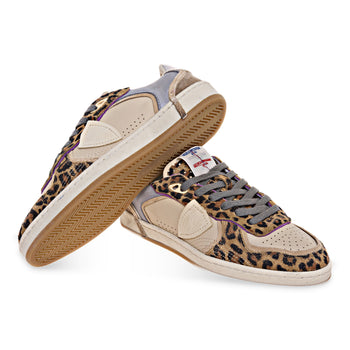 Sneaker Philippe Model Pgal in pelle e camoscio - 4
