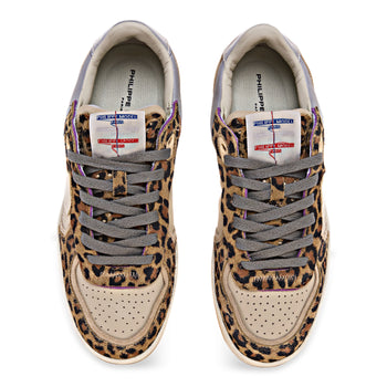 Sneaker Philippe Model Pgal in pelle e camoscio - 5