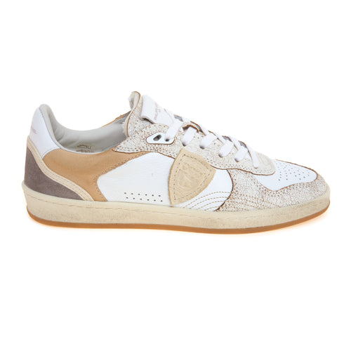 Sneaker basket Philippe Model Pgal in pelle con inserti in cracklè