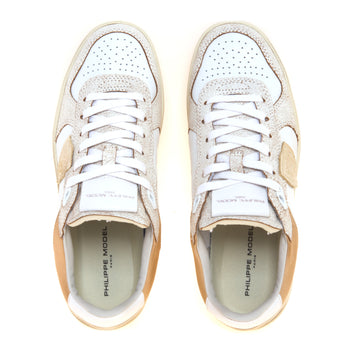 Sneaker basket Philippe Model Pgal in pelle con inserti in cracklè - 5