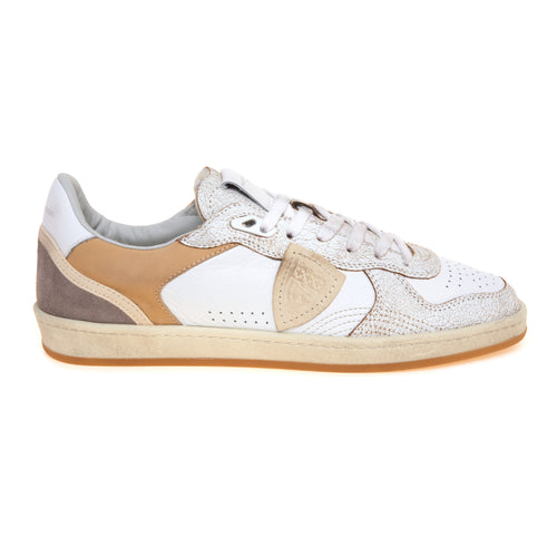 Sneaker basket Philippe Model Pgal in pelle con inserti in cracklè