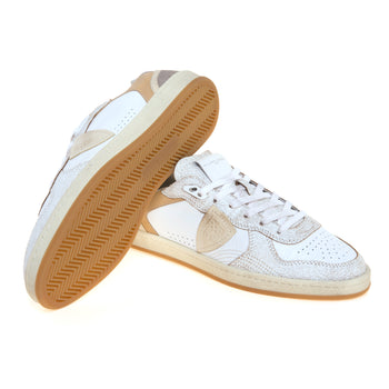 Sneaker basket Philippe Model Pgal in pelle con inserti in cracklè - 4
