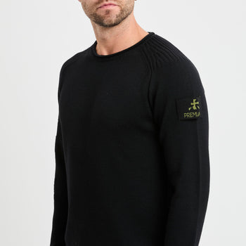 Maglia a girocollo Premiata in lana con logo ricamato - 8