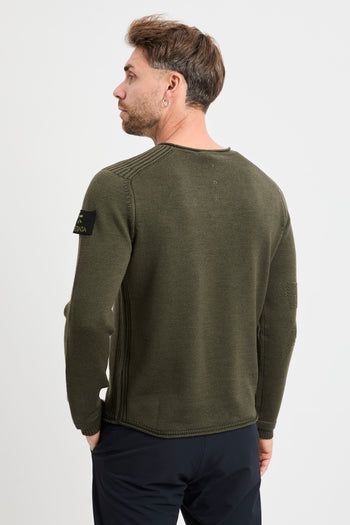 Maglia a girocollo Premiata in lana con logo ricamato - 4