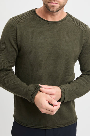 Maglia a girocollo Premiata in lana con logo ricamato - 7