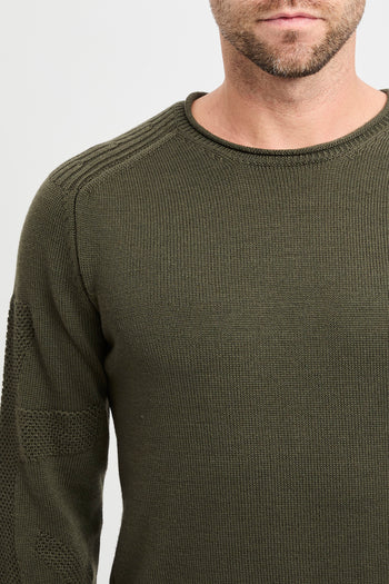 Maglia a girocollo Premiata in lana con logo ricamato - 8