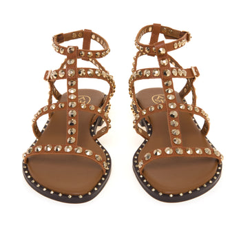 Sandalo flat ASH Precious in pelle con borchie - 5