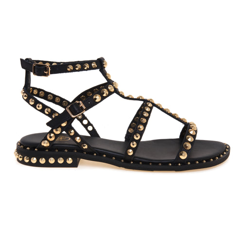 Sandalo flat ASH Precious in pelle con borchie