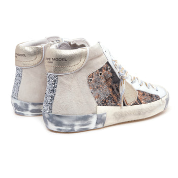 Sneaker Philippe Model Prsx in camoscio e tessuto jacquarda - 3