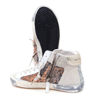 Sneaker Philippe Model Prsx in camoscio e tessuto jacquarda - 4