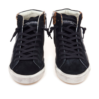 Sneaker alta PRSX in pelle e cavallino maculato - 5