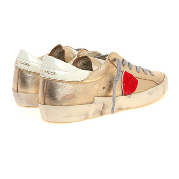 Sneaker Philippe Model Prsx in pelle laminata con scudo bicolore - 3
