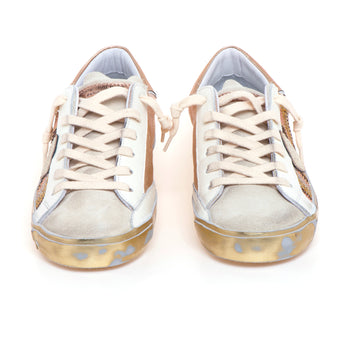 Sneaker Philippe Model Prsx in camoscio e strass degradè - 5