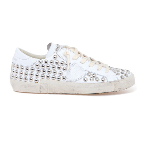 Sneaker Philippe Model Prsx in pelle con borchie stondate - 1