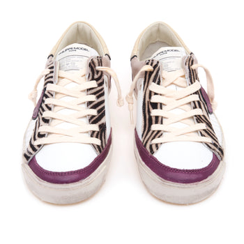 Sneaker Philippe Model PRSX in pelle con inserti cavallino zebrato - 5