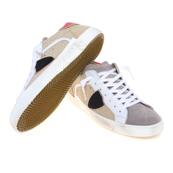 Sneaker Philippe Model Prsx in pelle forata e camoscio - 4