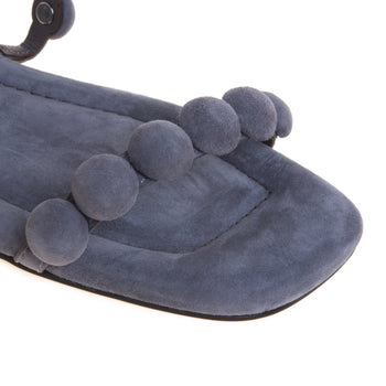 Sandalo flat ASH regy in camoscio con mezze sfere rivestite - 4