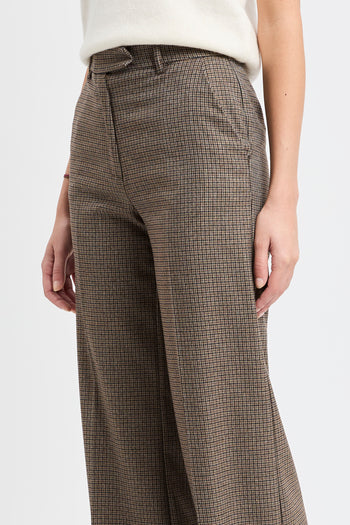 Pantalone flared Kaos con motivo a quadri - 3