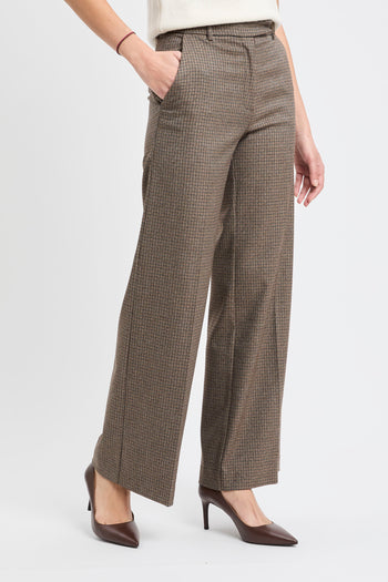 Pantalone flared Kaos con motivo a quadri - 4