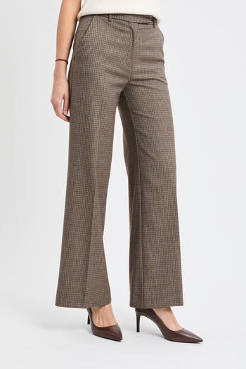 Pantalone flared Kaos con motivo a quadri - 5