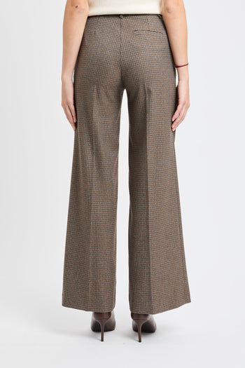 Pantalone flared Kaos con motivo a quadri - 6