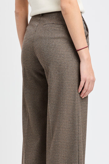 Pantalone flared Kaos con motivo a quadri - 7