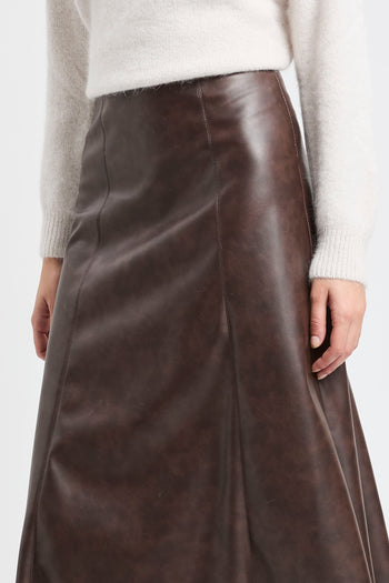 Gonna longuette Kaos in ecopelle - 4