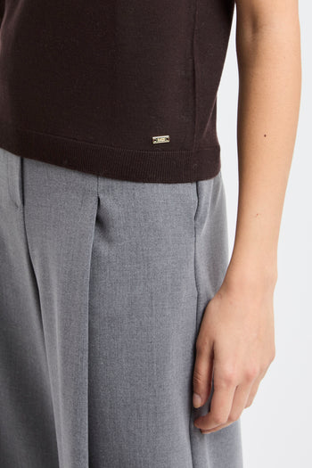 Dolcevita con manica corta Kaos in lana - 4